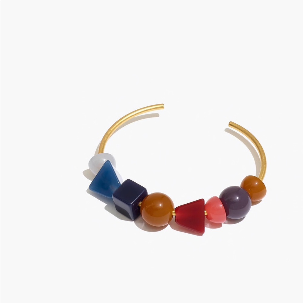 Madewell geometric stack cuff bracelet